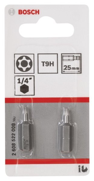 Bosch - Extra Hard Serisi Security-Torx® Vidalama Ucu T9H*25 mm 2'li 2608522008