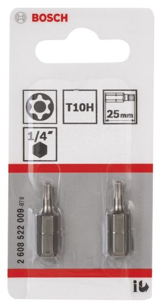 Bosch - Extra Hard Serisi Security-Torx® Vidalama Ucu T10H*25 mm 2li 2608522009