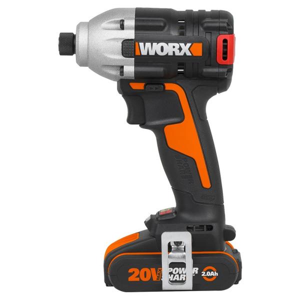 WORX WX261 20Volt 2.0Ah. Li-ion Çift Akülü 260Nm Kömürsüz Profesyonel Şarjlı Darbeli Tornavida