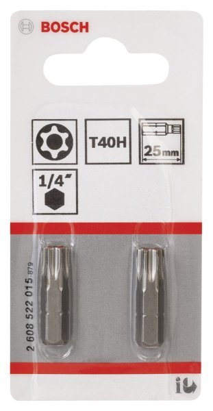 Bosch - Extra Hard Serisi Security-Torx® Vidalama Ucu T40H*25 mm 2li 2608522015