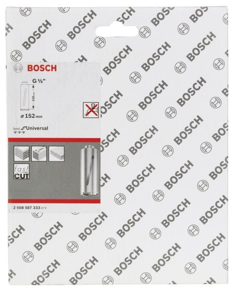 Bosch - Best Serisi G 1 2'' Girişli Kuru Karot Ucu 152*150 mm 2608587333