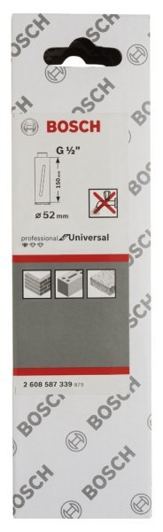 Bosch - Standard Seri G 1 2'' Girişli Kuru Karot Ucu 52*150 mm 2608587339