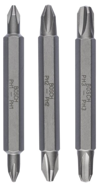 Bosch - Çift Taraflı Vidalama ucu PH1 2 3*60 mm 3'lü 2607001748