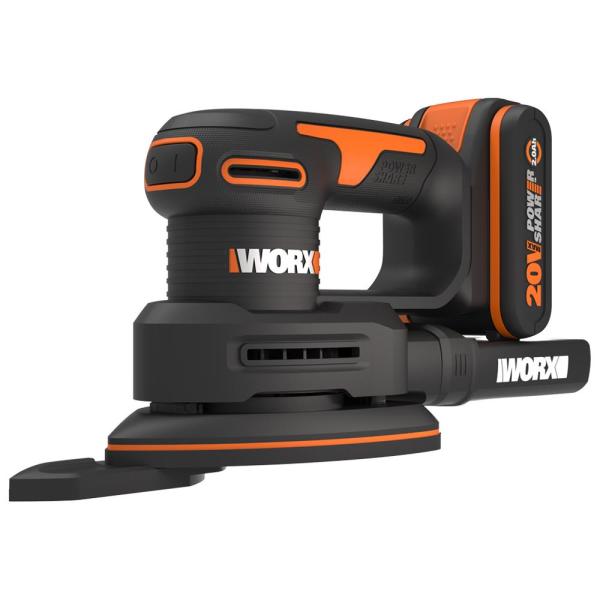 WORX WX822 20Volt 2.0Ah. Li-ion Şarjlı Profesyonel Üçgen Mouse Zımpara