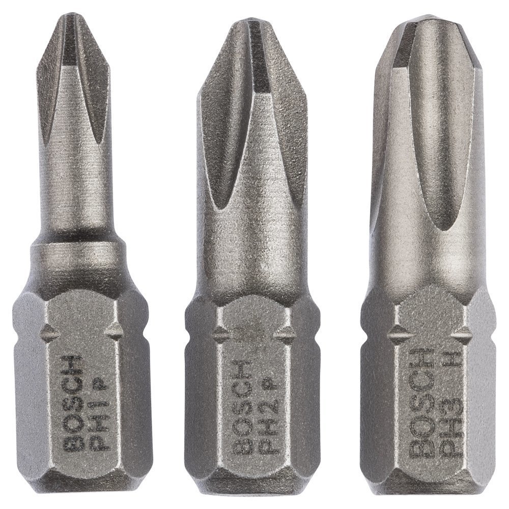 Bosch - 3 Parçalı Extra Hard Serisi Vidalama Ucu Seti PH1 2 3*25 mm 2607001752