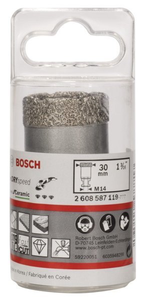 Bosch - Best Serisi, Taşlama İçin Seramik Kuru Elmas Delici 30*35 mm 2608587119