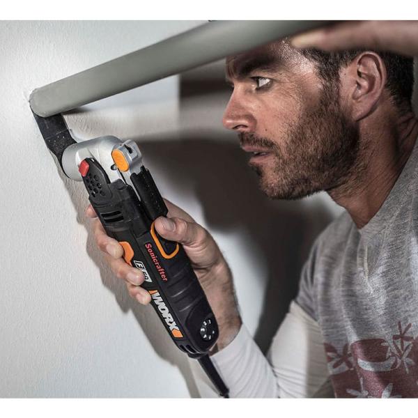 WORX WX681 450Watt Profesyonel Çok Amaçlı Devir Ayarlı Kesme Raspalama ve Zımpara + 39 Adet Aksesuar