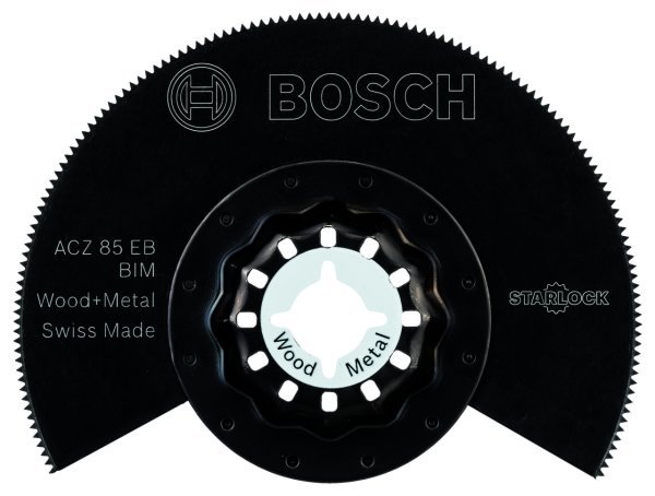Bosch - Starlock - ACZ 85 EB - BIM Ahşap ve Metal İçin Segman Testere Bıçağı, Bombeli 1'li 2608661636