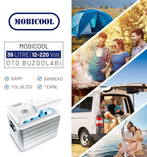 Mobicool MQ40A 12/220Volt AC/DC 39 Litre Alüminyum Gövdeli Oto Buzdolabı