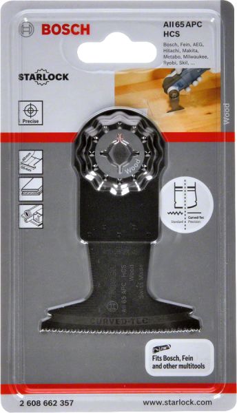 Bosch - Starlock - AII 65 APC - HCS Ahşap İçin Daldırmalı Testere Bıçağı 1'li 2608662357