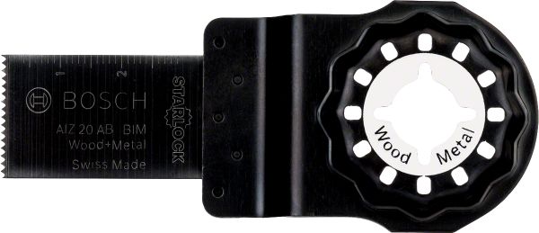 Bosch - Starlock - AIZ 20 AB - BIM Ahşap ve Metal İçin Daldırmalı Testere Bıçağı 5'li 2608661628
