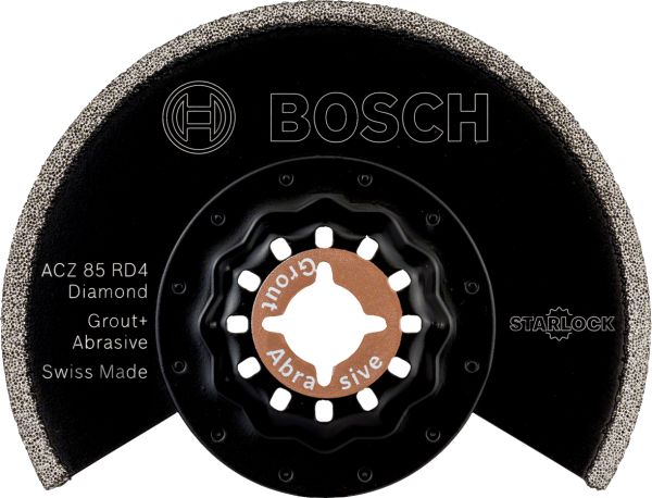 Bosch - Starlock - ACZ 85 RD4 - Diamant RIFF Zımpara Uçlu Segman Testere Bıçağı 40 Kum Kalınlığı 1'li 2608661689