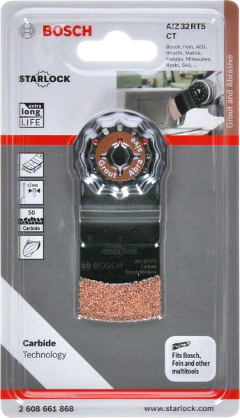 Bosch - Starlock - AIZ 32 RT5 - Karpit RIFF Daldırmalı Testere Bıçağı 50 Kum Kalınlığı 1'li 2608661868