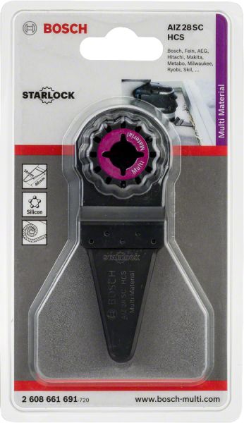 Bosch - Starlock - AIZ 28 SC - HCS Universal Derz ve Macun Kesici Bıçak 1'li 2608661691
