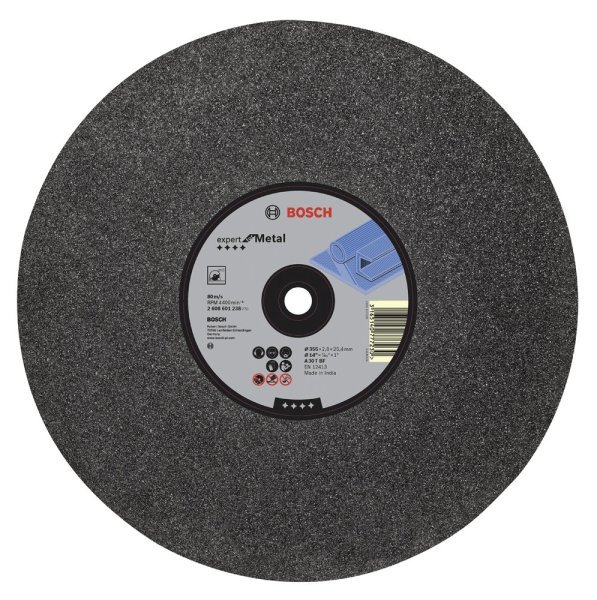 Bosch - 350*25,40*2,8 mm Expert Serisi Düz Metal Kesme Diski (Taş) 2608601238