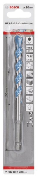 Bosch - Altıgen Şaftlı, HEX-9 Serisi Çoklu Malzeme için Matkap Ucu 10*150 mm 2607002780