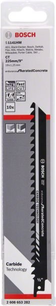 Bosch - Endurance Serisi Gaz Beton için Panter Testere Bıçağı S 1141 HM 10'lu 2608653282
