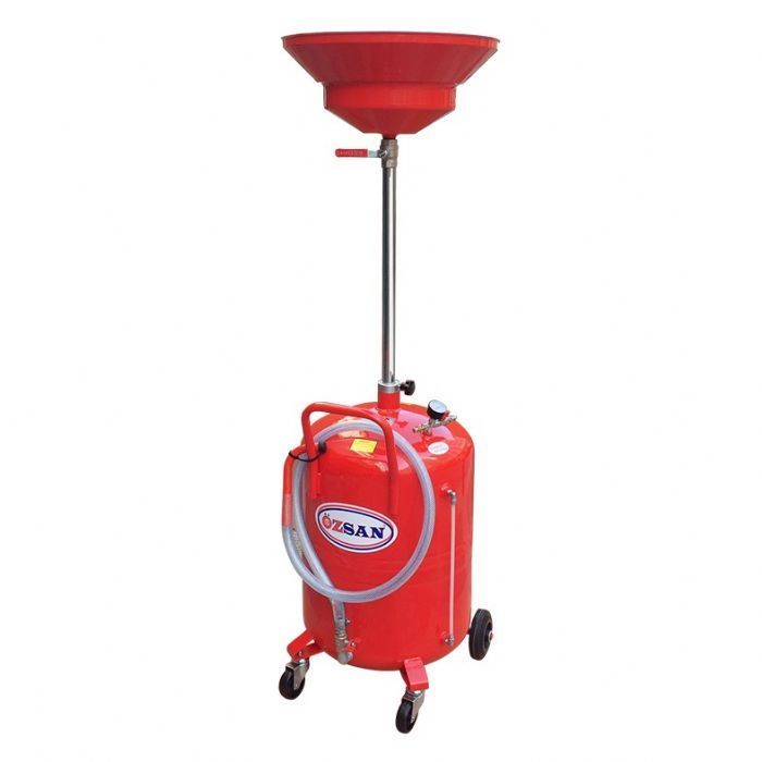 Özsan Havalı Yağ Boşaltma Kovası 80Lt (Geniş Hunili 480mm)