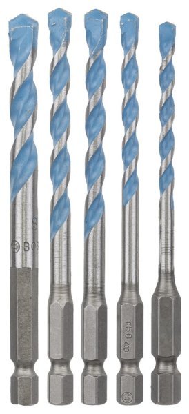 Bosch - Altıgen Şaftlı, HEX-9 Serisi Çoklu Malzeme için Matkap Ucu 5'li Set 4-5-6-8-10 mm 2608589530