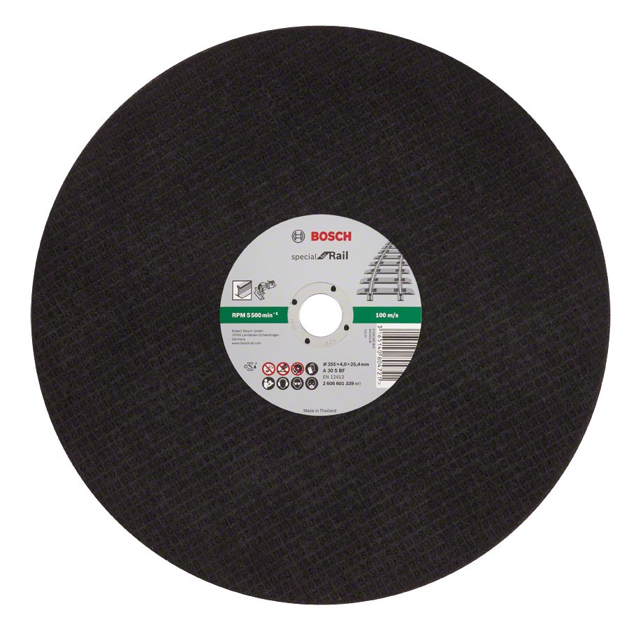 Bosch - 355*4,0 mm Ray Kesme İçin Özel Kesme Diski 2608601339