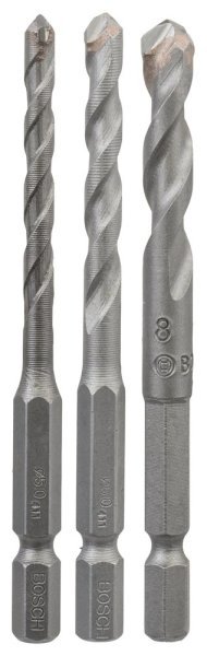 Bosch - Altıgen Şaftlı, HEX-9 Serisi Seramik için Matkap Ucu 3'lü Set 5-6-8 mm 2608589527