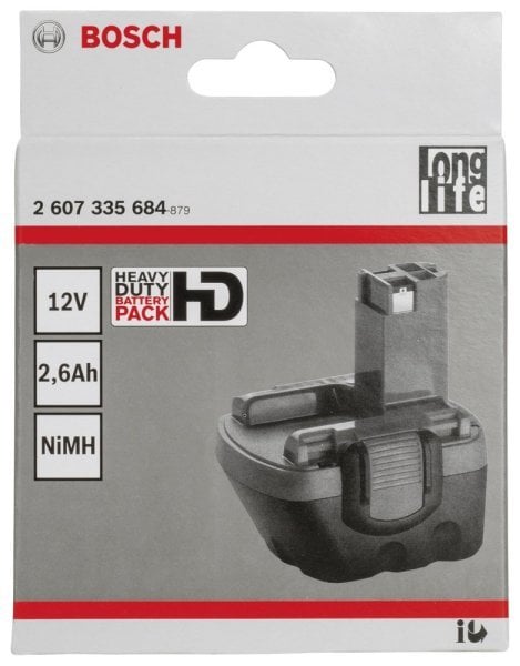 Bosch - 12 V 2,6 Ah HD NiMh O-Pack Akü 2607335684