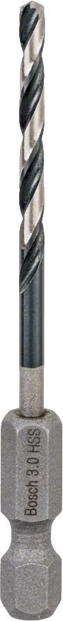 Bosch - Altıgen Şaftlı - Impact Control - HSS Metal Matkap Ucu 3,0*72mm 2608577048