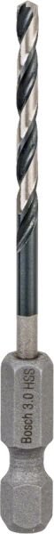 Bosch - Altıgen Şaftlı - Impact Control - HSS Metal Matkap Ucu 3,0*72mm 2608577048