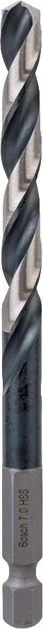 Bosch - Altıgen Şaftlı - Impact Control - HSS Metal Matkap Ucu 7,0*109mm 2608577060