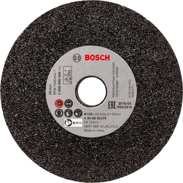 Bosch - GGS6S İçin 125 mm 20 Kum Taşlama Taşı SiC 1608600068