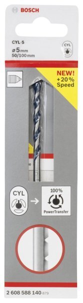 Bosch - cyl-5 Serisi, Blue Granite Turbo Beton Matkap Ucu, 5*100 mm 2608588140