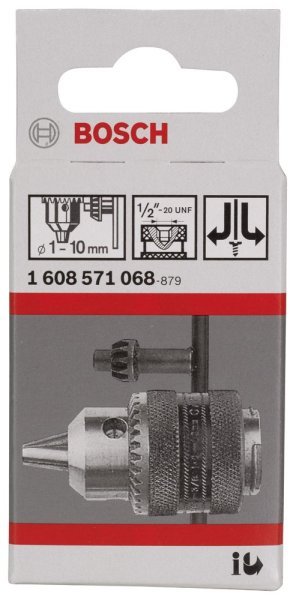 Bosch - 1-10 mm - 1 2''-20 Anahtarlı Mandren 1608571068