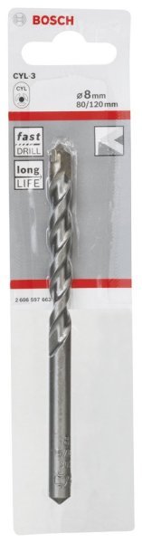 Bosch - cyl-3 Serisi, Beton Matkap Ucu 8*120 mm 2608597663
