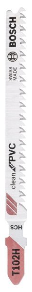 Bosch - Temiz Kesim Serisi PVC İçin T 102 H Dekupaj Testeresi Bıçağı - 5'Li Paket 2608667446
