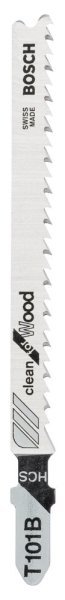 Bosch - Temiz Kesim Serisi Ahşap İçin T 101 B Dekupaj Testeresi Bıçağı - 5'Li Paket 2608630030