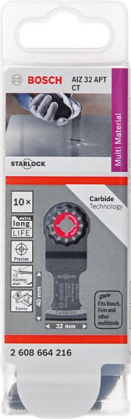Bosch - Starlock - AIZ 32 APT - Karpit Çoklu Malzeme İçin Daldırmalı Testere Bıçağı 10'lu 2608664216