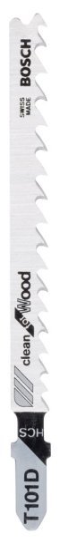 Bosch - Temiz Kesim Serisi Ahşap İçin T 101 D Dekupaj Testeresi Bıçağı - 25'Li Paket 2608633577