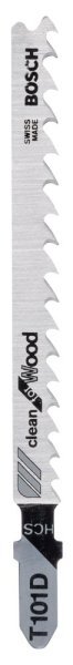 Bosch - Temiz Kesim Serisi Ahşap İçin T 101 D Dekupaj Testeresi Bıçağı - 100'Lü Paket 2608637877