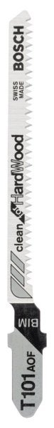 Bosch - Temiz Kesim Serisi Sert Ahşap İçin T 101 AOF Dekupaj Testeresi Bıçağı - 5'Li Paket 2608634233