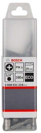 Bosch - Eco PH2 Vidalama Ucu 25mm 100'lü 2608521219