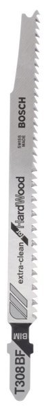 Bosch - Extra Temiz Kesim Serisi Sert Ahşap İçin T 308 BF Dekupaj Testeresi Bıçağı - 5'Li Paket 2608636569