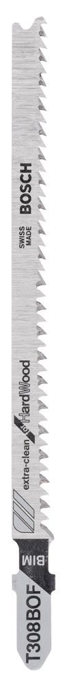 Bosch - Extra Temiz Kesim Serisi Sert Ahşap İçin T 308 BOF Dekupaj Testeresi Bıçağı - 3'Lü Paket 2608636639