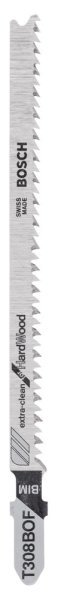 Bosch - Extra Temiz Kesim Serisi Sert Ahşap İçin T 308 BOF Dekupaj Testeresi Bıçağı - 3'Lü Paket 2608636639