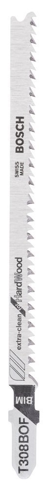 Bosch - Extra Temiz Kesim Serisi Sert Ahşap İçin T 308 BOF Dekupaj Testeresi Bıçağı - 25'Li Paket 2608636641