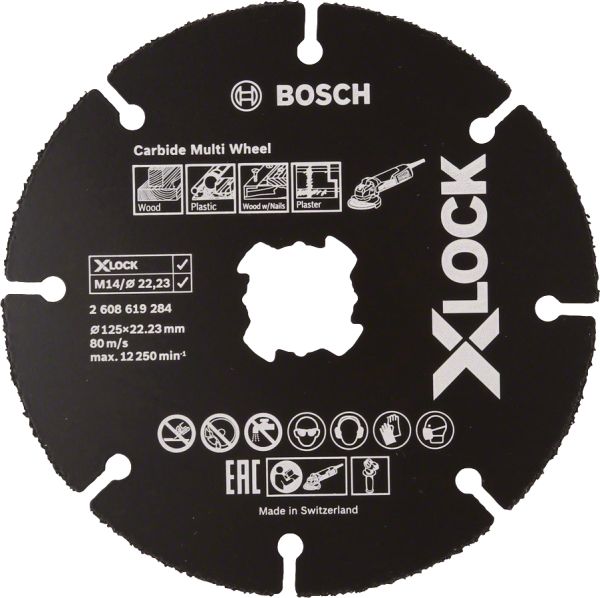 Bosch - X-LOCK - Carbide Multi Wheel 125 mm 10'lu 2608619369