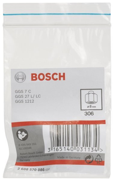 Bosch - GGS 7C-27 L C Sıkma Somunlu Penset 8 mm 2608570086