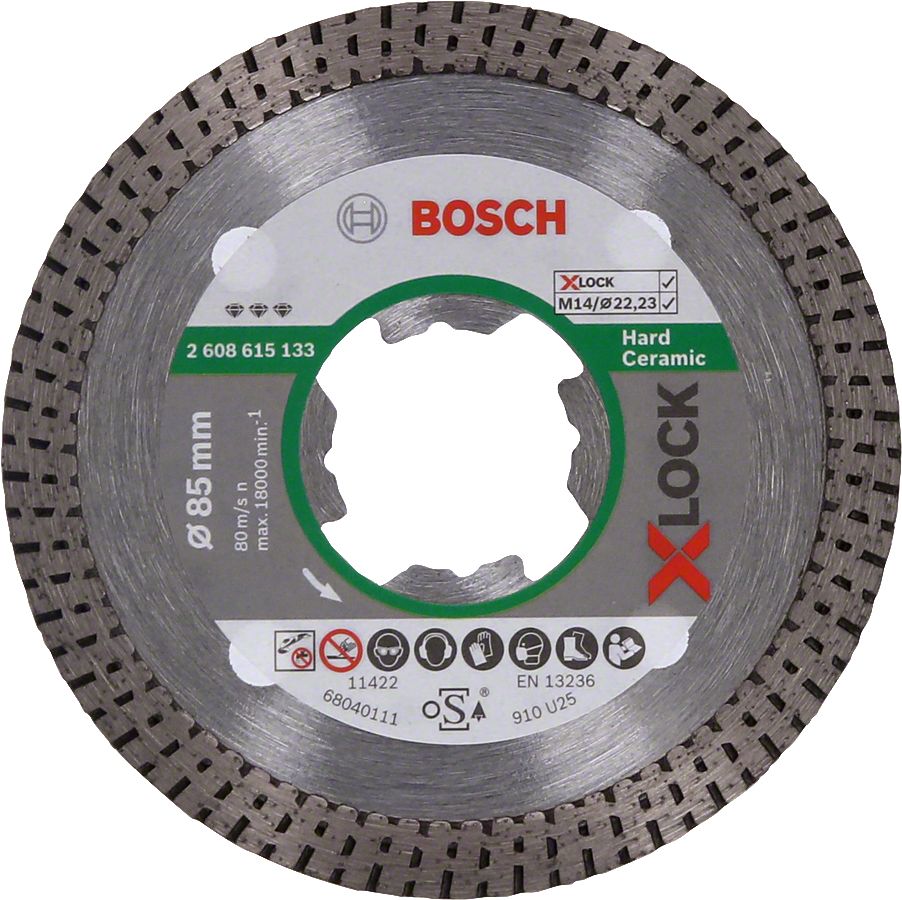 Bosch - X-LOCK - Best Serisi Sert Seramikler İçin Elmas Kesme Diski 85 mm 2608615133