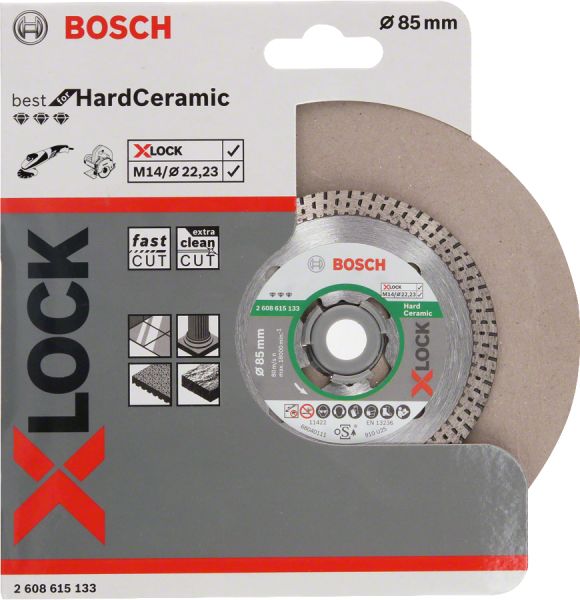 Bosch - X-LOCK - Best Serisi Sert Seramikler İçin Elmas Kesme Diski 85 mm 2608615133