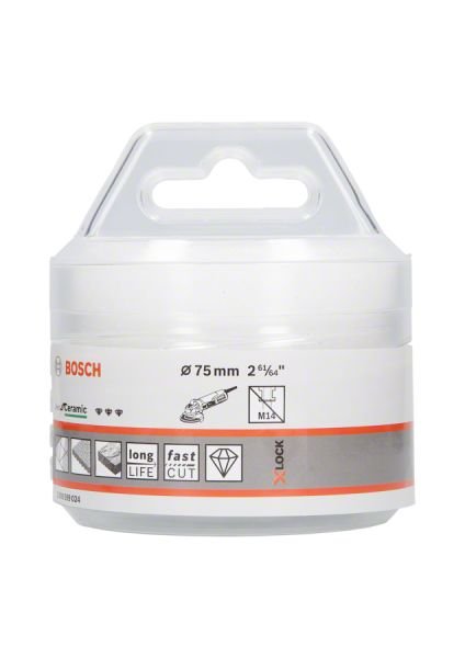 Bosch - X-LOCK - Best Serisi, Taşlama İçin Seramik Kuru Elmas Delici 75*35 mm 2608599024