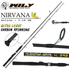 Wily Nirvana UL 240 cm  Spin Kamış 3-18 gr